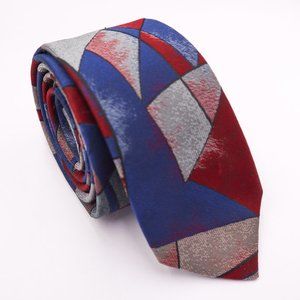 Multicolor Stained Glass Pattern Tie | Retro
